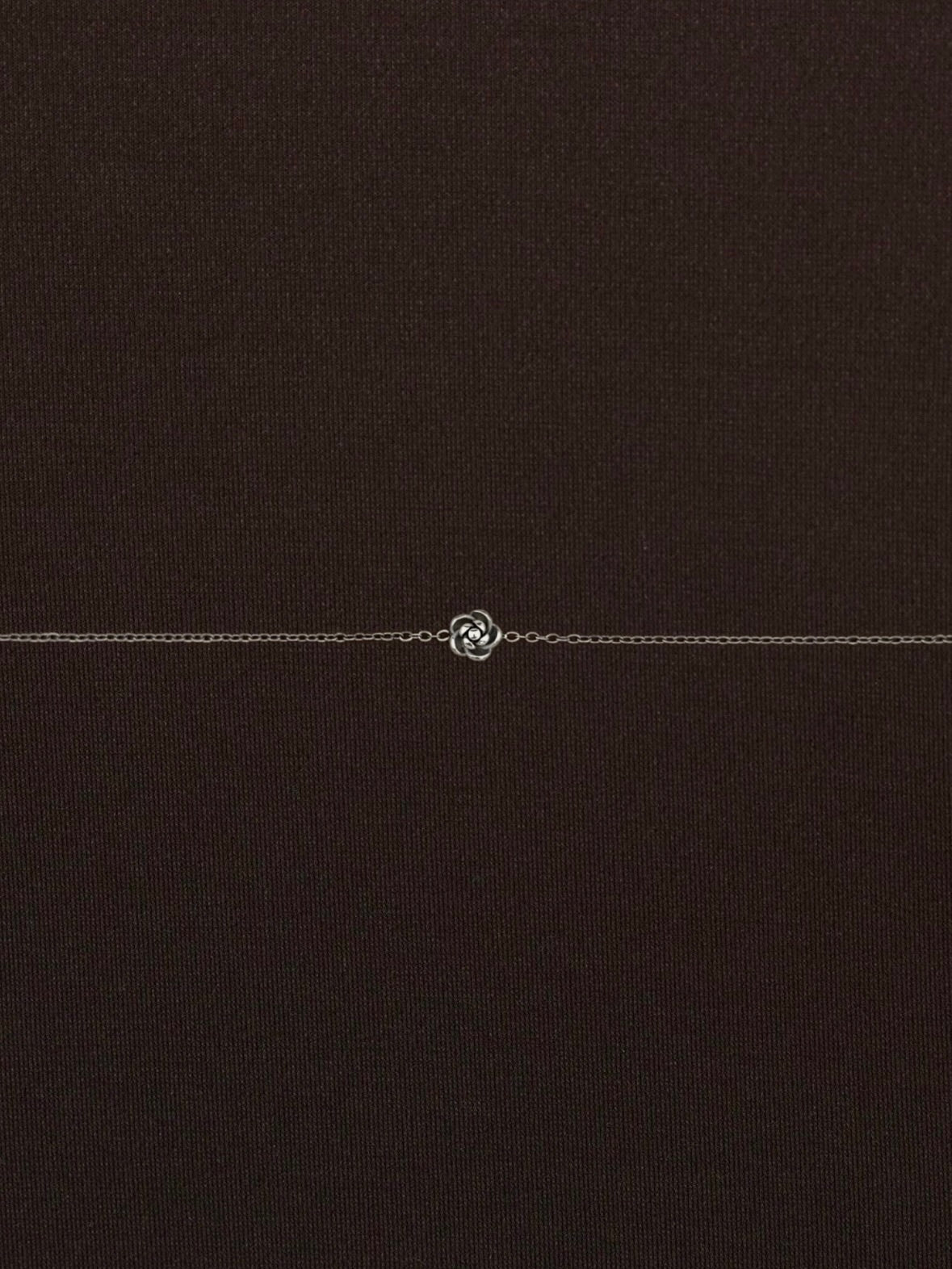 Pulsera Flor Mini 3D Plateada