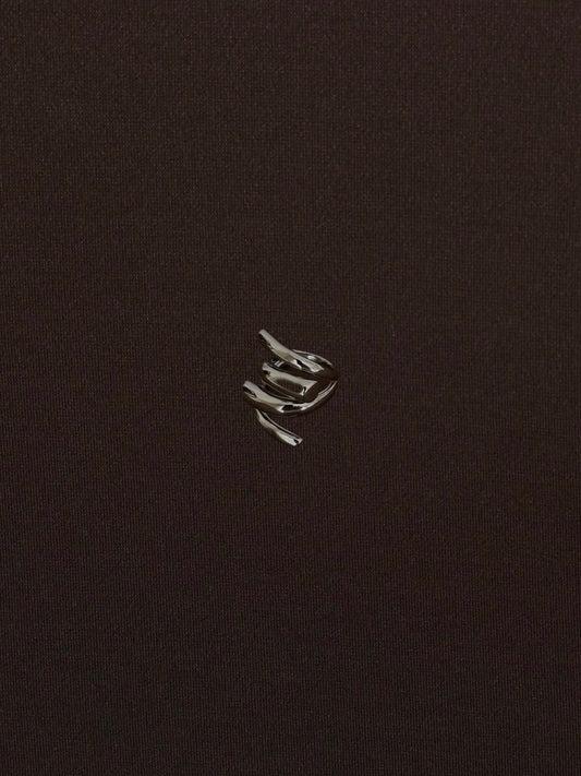 Anillo Líneas Cruzadas Rectangulares Plateado