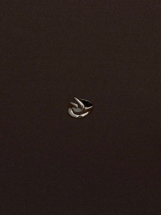 Anillo Entrelazado C Plateado