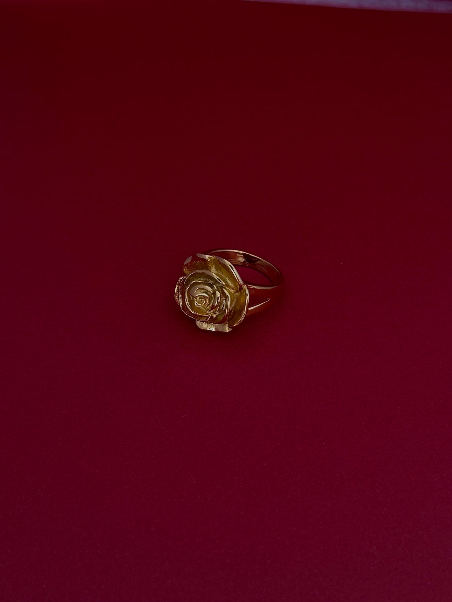 Anillo Flor Mini Dorado