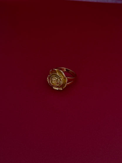 Anillo Flor Mini Dorado