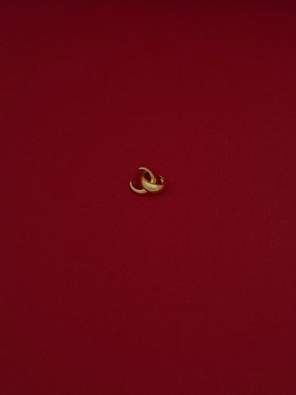 Ear Cuff Bicolor Dos Líneas Lisas