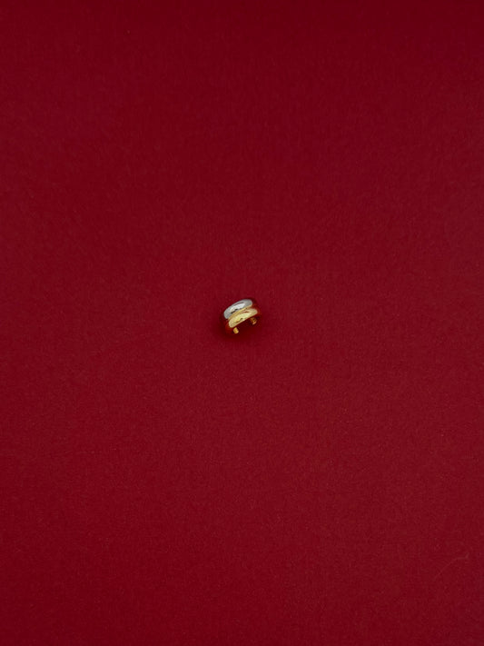 Ear Cuff Bicolor Dos Líneas Lisas