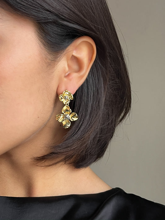 Aretes Silver Bloom