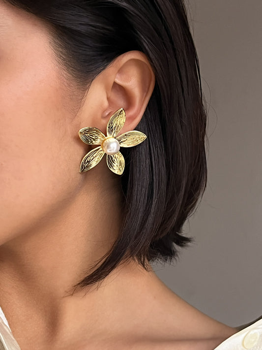 Aretes Pearl Blossom