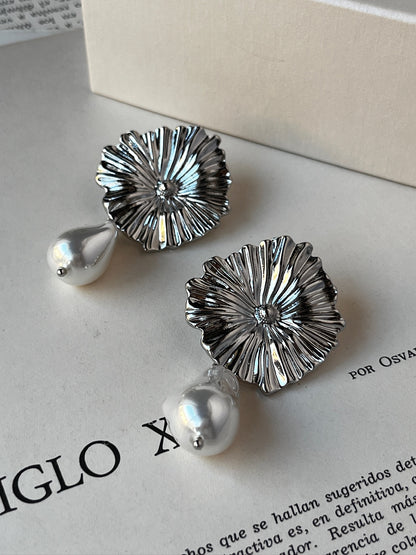 Aretes Bloom & Pearl