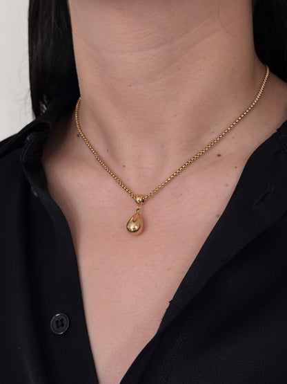 Collar Gota Lisa Dorado