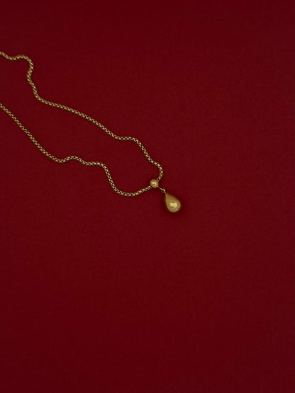 Collar Gota Lisa Dorado