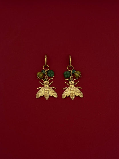 Aretes Abeja Dorada