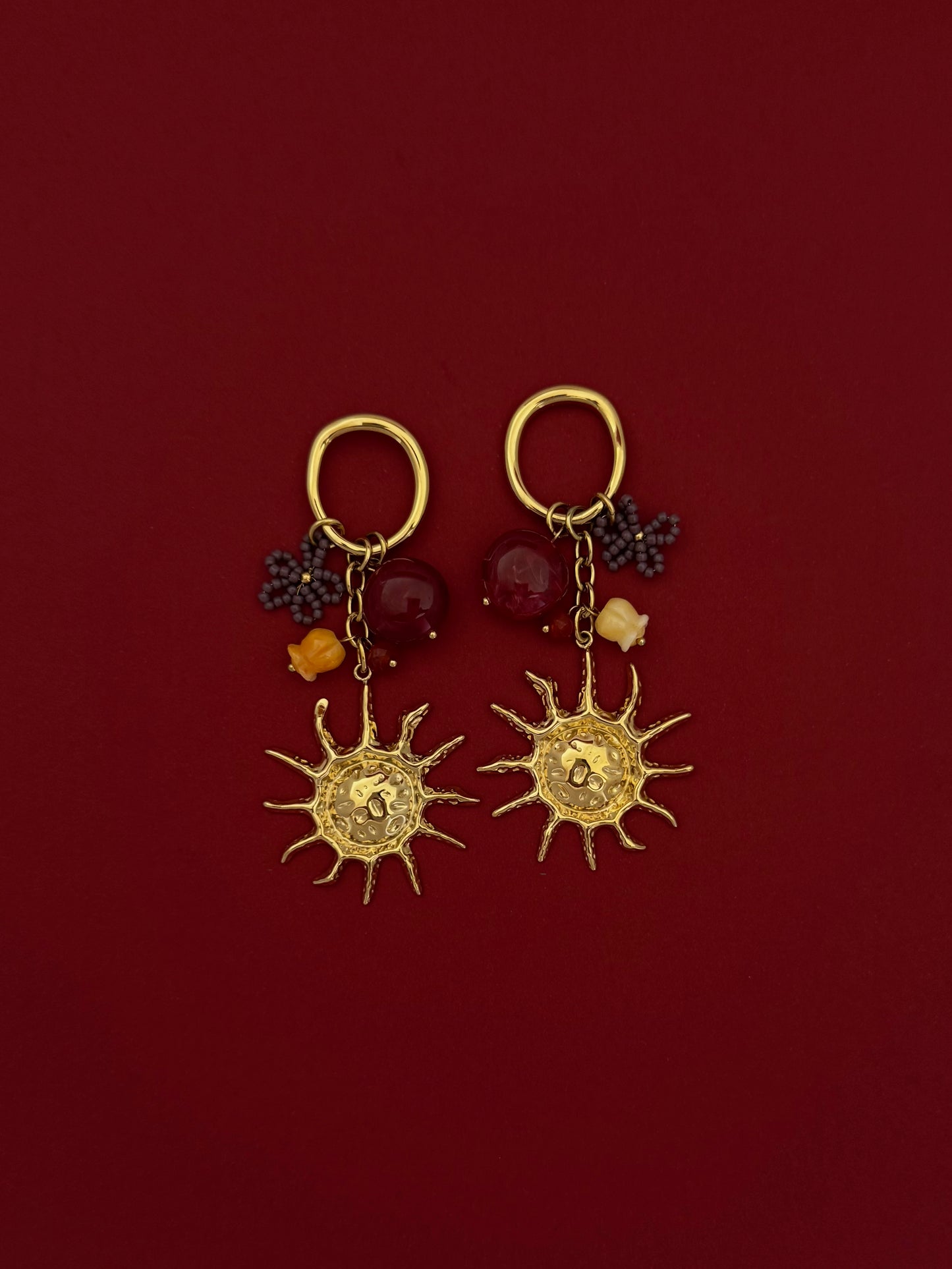 Aretes Sol y Flor