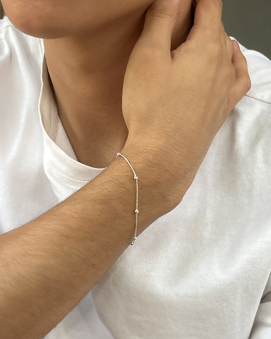 Pulsera Viviana Bolitas Diamantadas Grandes
