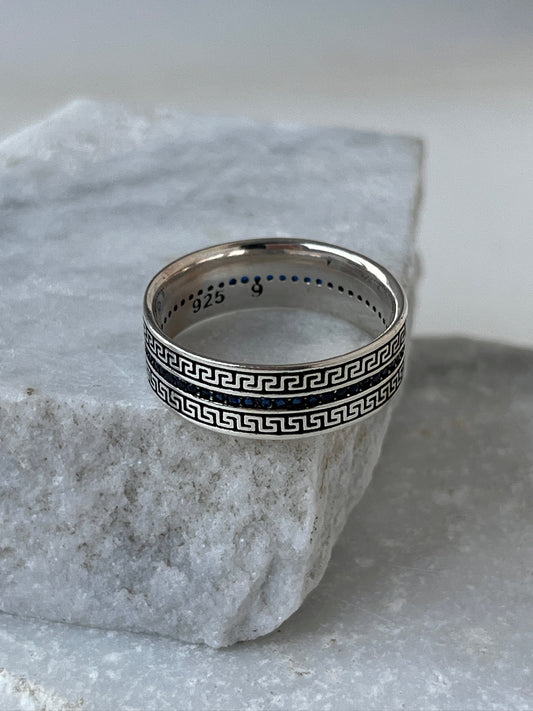 Anillo Frontera Azul
