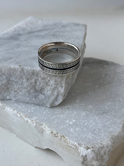 Anillo Frontera Azul