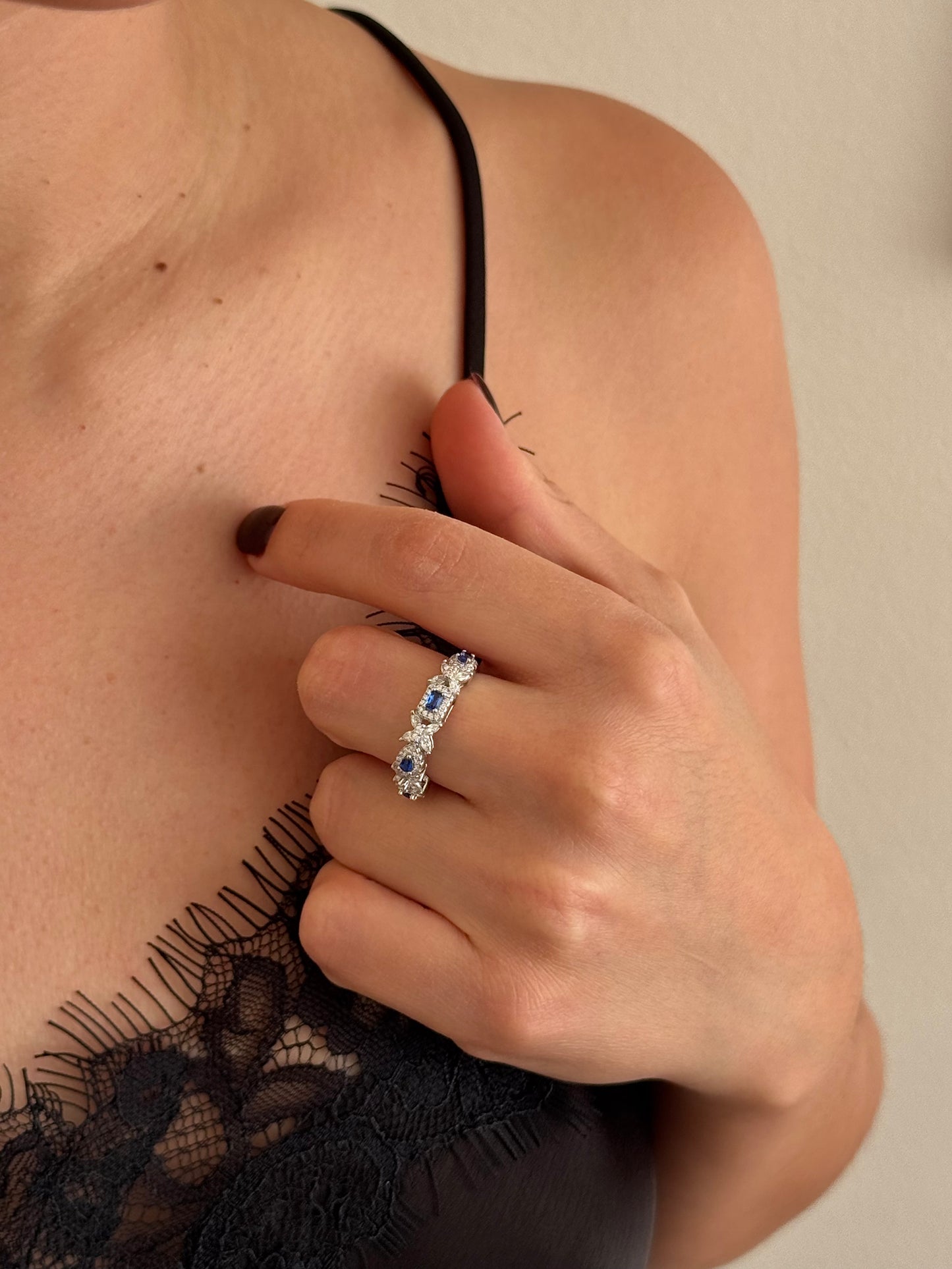 Anillo Mariposas Azul