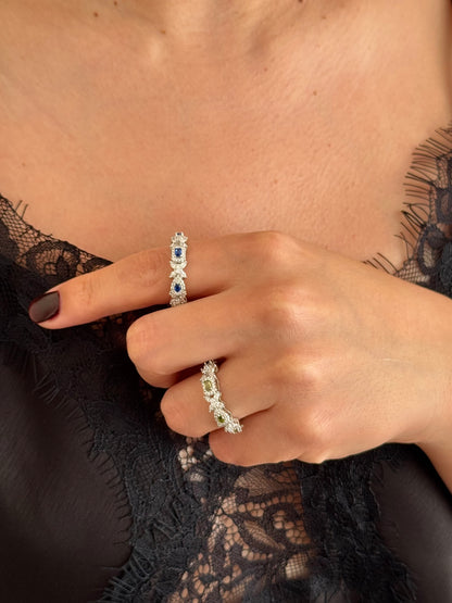 Anillo Mariposas Verde