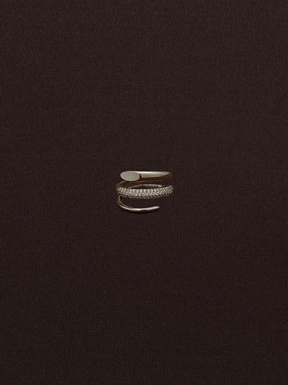 Anillo Triple Línea Mixta