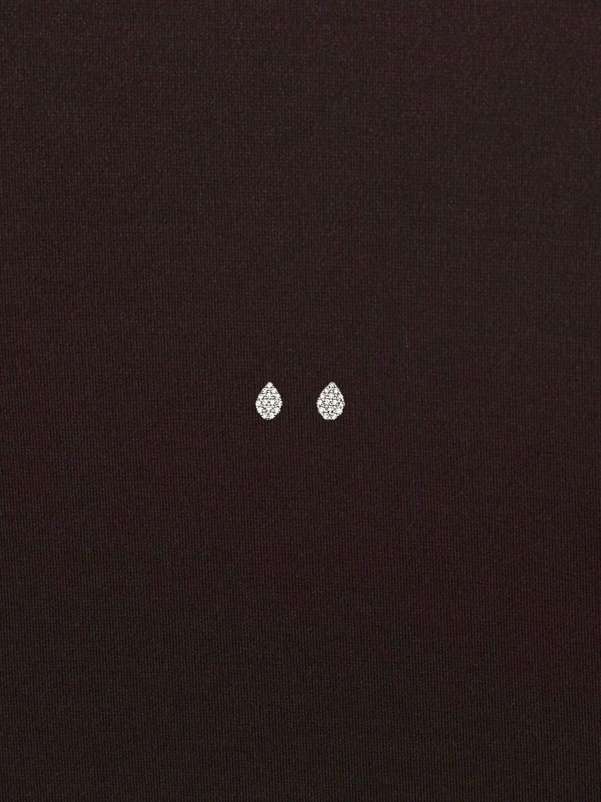 Aretes Gota Rellena de Zirconia