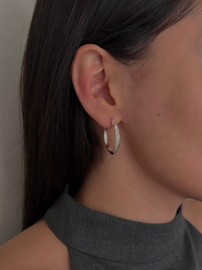 Arracadas Aplastadas Lisas