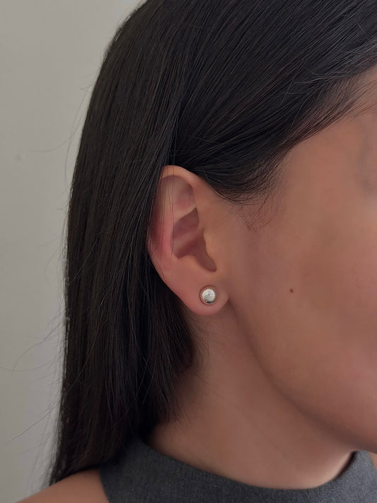 Aretes Medio Círculo Chunky