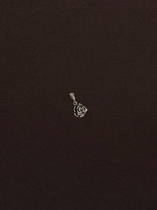 Dije Rosa Aplastada Irregular