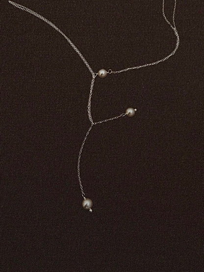 Collar Corbatero de Perlas