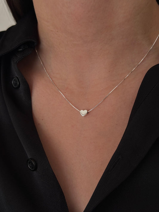 Collar Corazón Rectangular Mini