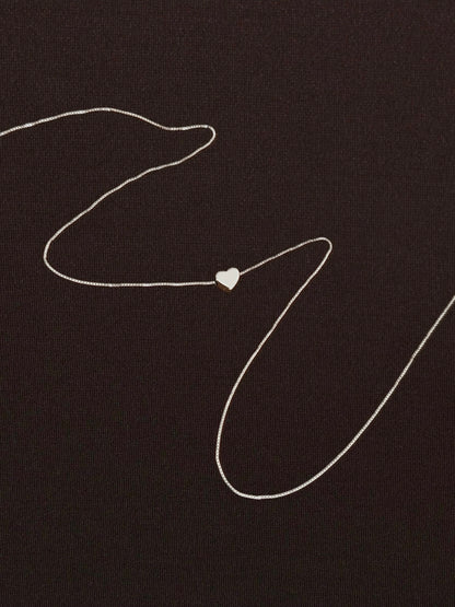 Collar Corazón Rectangular Mini