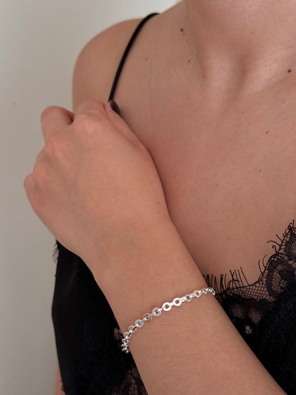 Pulsera Eslabón Circular Liso