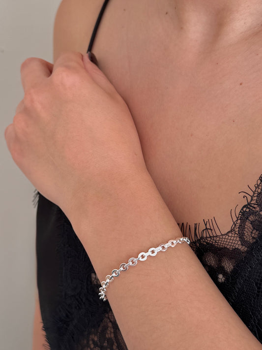 Pulsera Eslabón Circular Liso