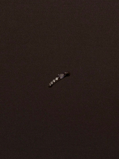 Anillo Gota Morada con Zirconias Blancas