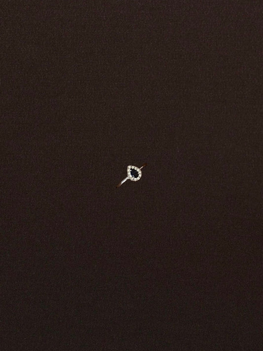 Anillo Gota Azul Rellena de Zirconia
