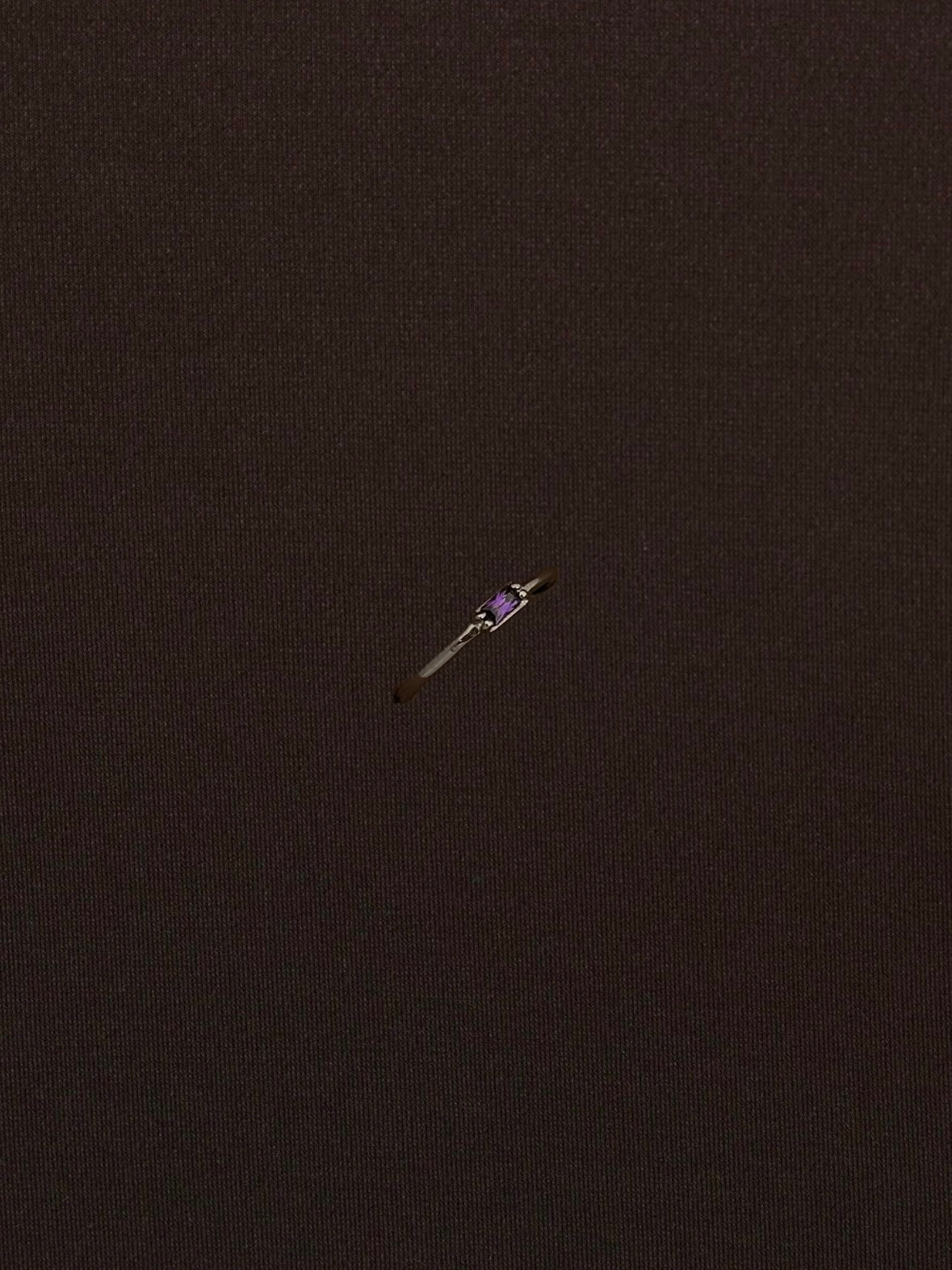 Anillo Rectangular Morado Clásico