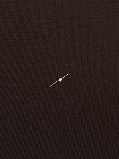 Anillo Zirconia Blanca Bisel con Bolitas