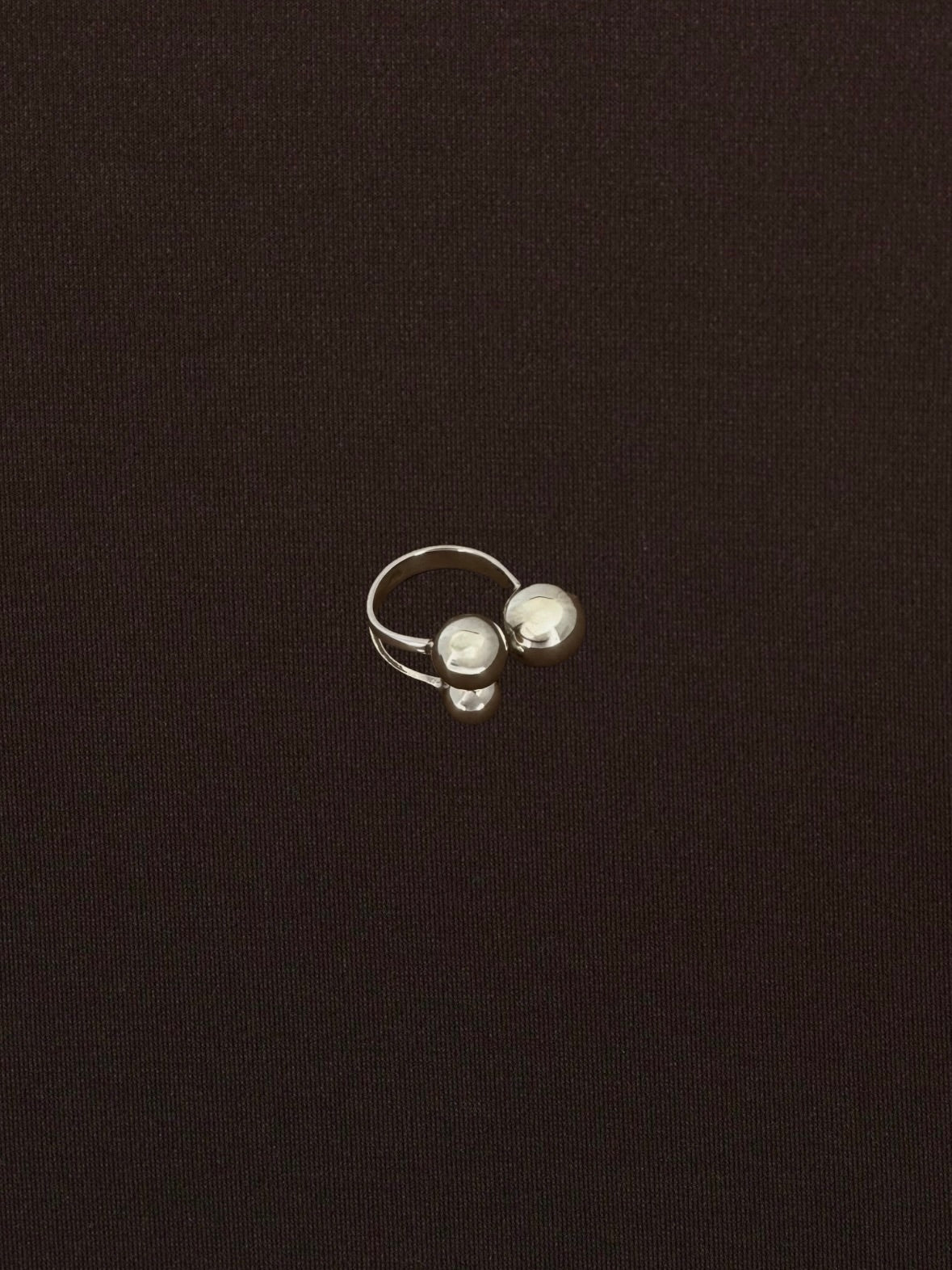 Anillo Triple Bola Ajustable