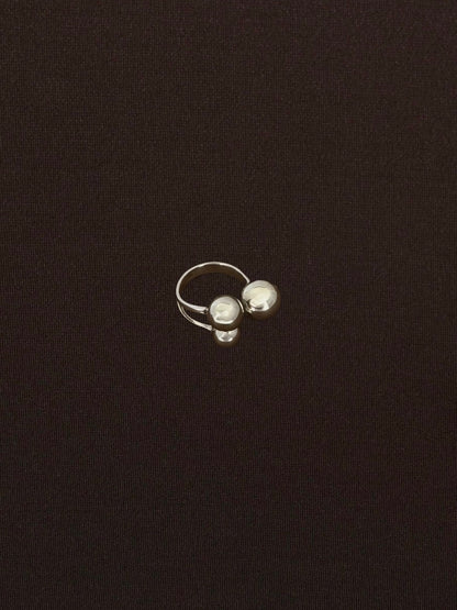 Anillo Triple Bola Ajustable