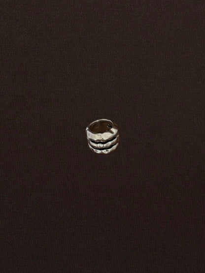 Anillo Triple Línea Martillada