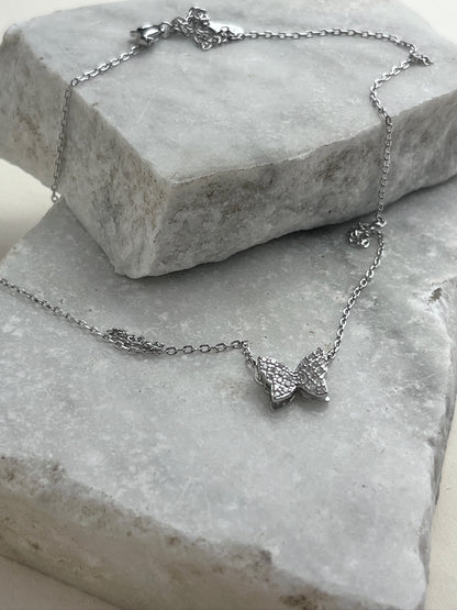 Collar Mariposa Brillante 3D