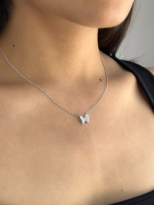 Collar Mariposa Brillante 3D