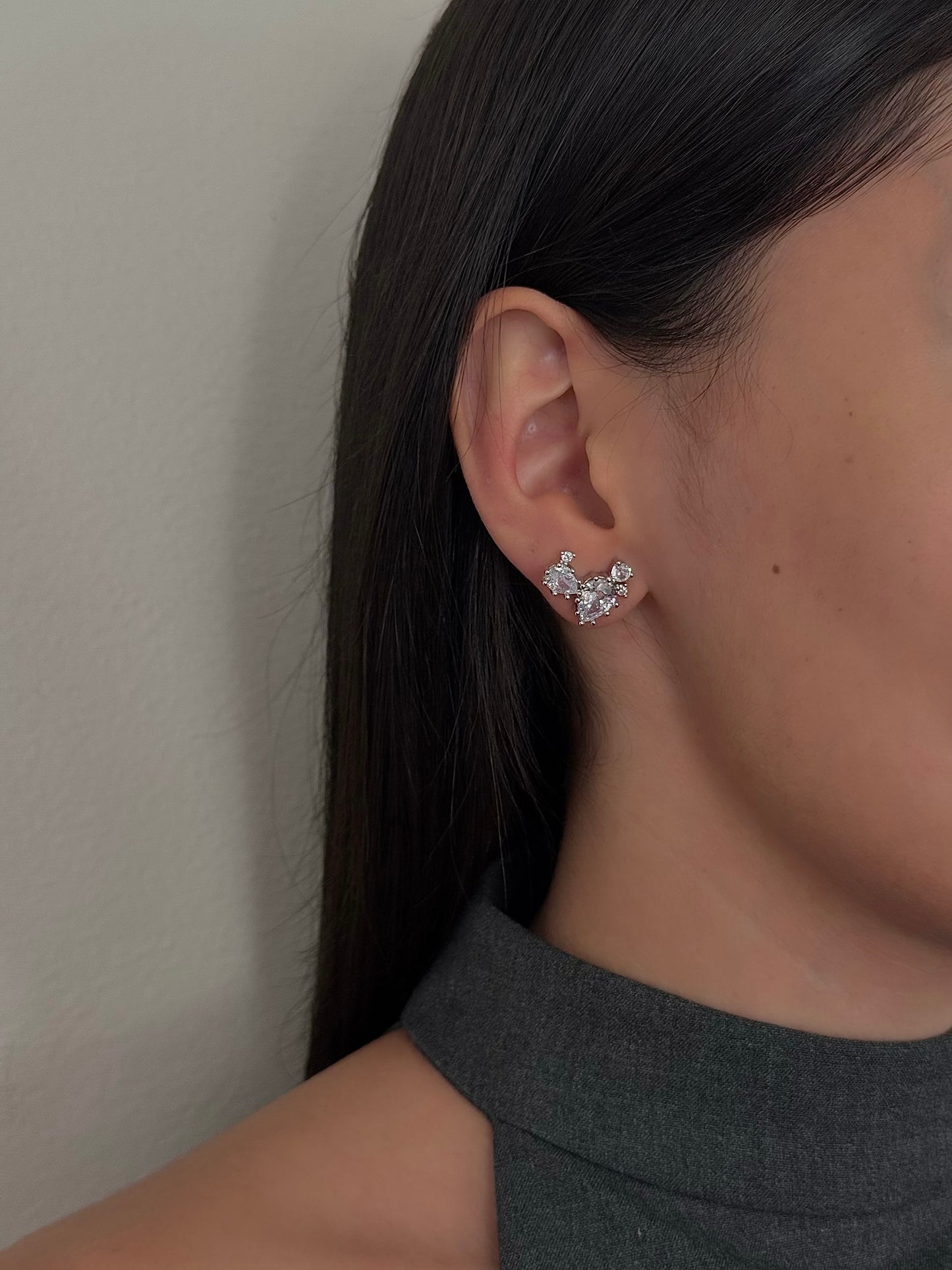 Aretes Nopales con Zirconias