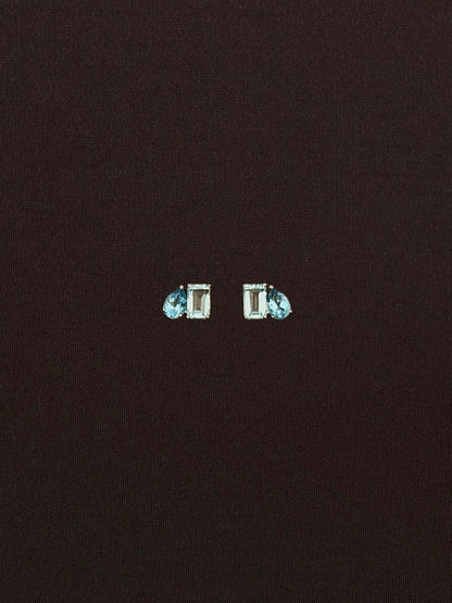 Aretes Topacio Swiss con Topacio Sky